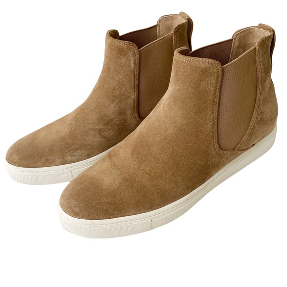 Vince Newlyn Suede Slip On Chelsea Boots Booties Leather Water Resistant Size 8 - Picture 9 of 16